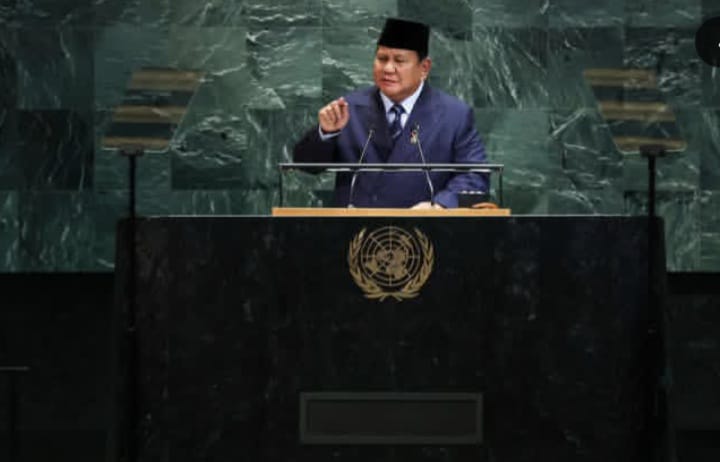 Presiden RI Prabowo Subianto pidato di Sidang Umum PBB (instagram @prabowo)