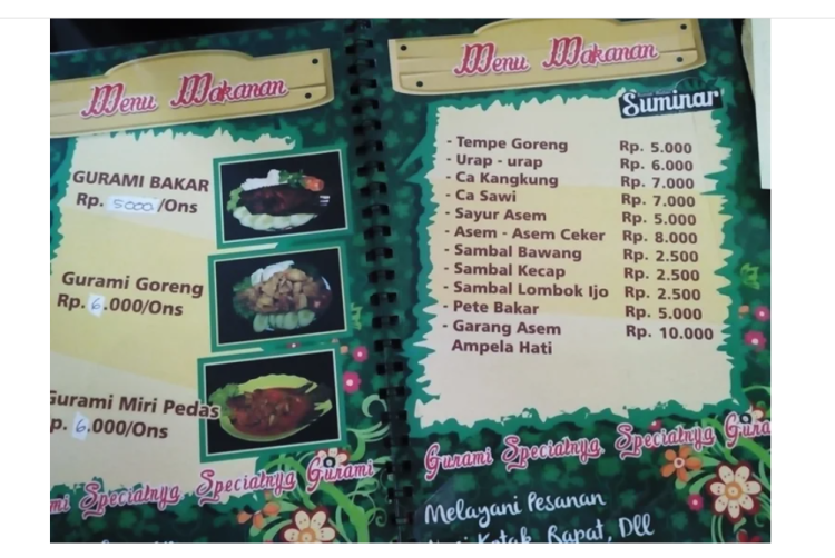 Rumah Makan Suminar di Magetan