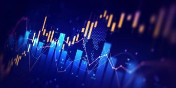 Ilustrasi Indeks Harga Saham Gabungan (IHSG) turun ke arah zona merah (Dok iStock)