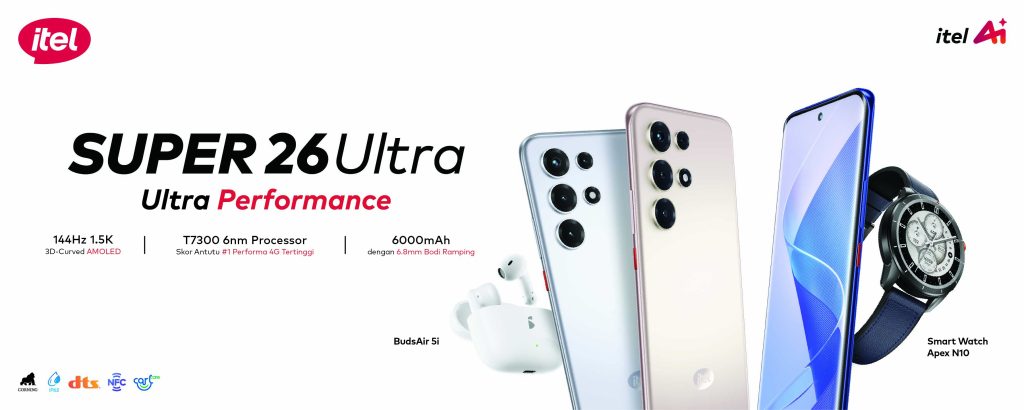 itel S26 Ultra Resmi Diluncurkan di Indonesia(Dok Istimewa)