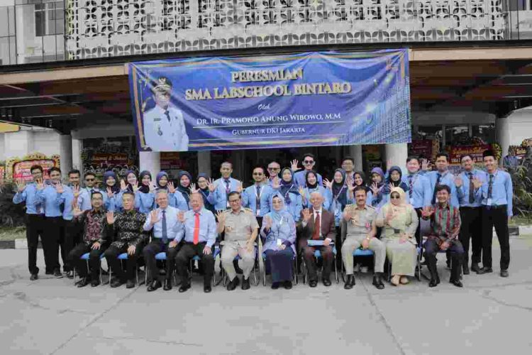 Gubernur DKI Jakarta, Pramono Anung Wibowo, meresmikan Gedung Baru SMA Labschool Bintaro, Jakarta Selatan (Dok: Diskominfotik)