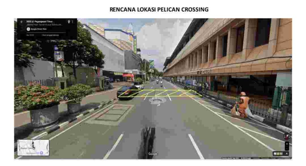 Rencana Pelican Crossing di Stasiun Cikini (Dok: Biro Humas Diskominfotik)