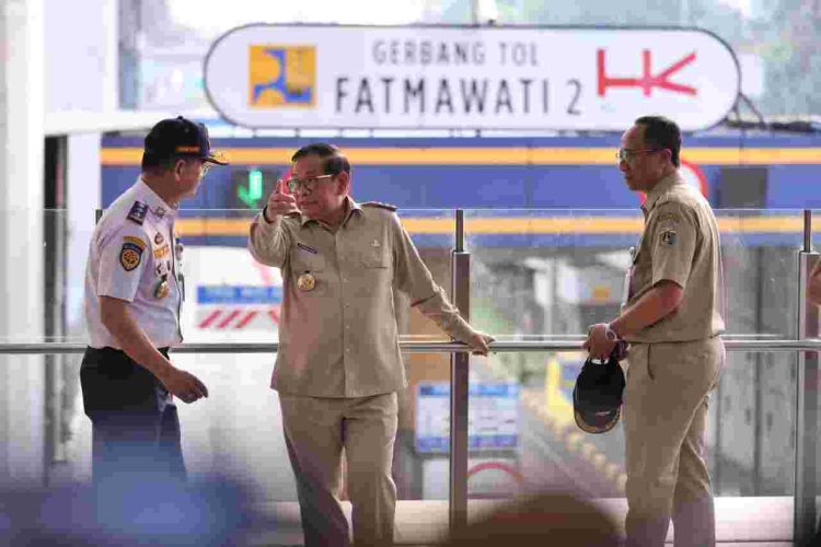 Gubernur DKI Jakarta, Pramono Anung, meninjau uji coba jalur gratis Tol Fatmawati 2 (Dok: Diskominfotik)