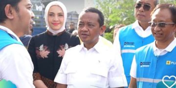 Menteri ESDM Bahlil Lahadalia resmikan 112 listrik gratis di kampung halaman Presiden RI Prabowo Subianto (instagram @infoplnkudus)