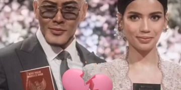 Foto pernikahan Deddy Corbuzier dan Sabrina Chairunnisa. Kini keduanya akan bercerai (instagram @womentainment.id)