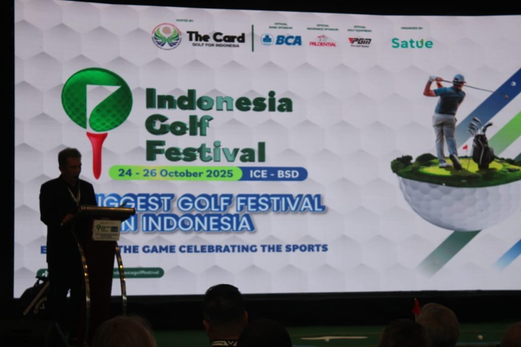 Indonesia Golf Festival (IGF) 2025 diselenggarakan di ICE BSD, Tangerang, pada 24–26 Oktober 2025 (suaranusantara.com)