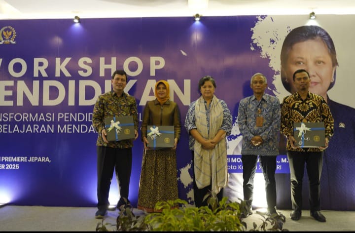Lestari Moerdijat saat menjadi pembicara pada Workshop Pendidikan bertema Transformasi Pendidikan Melalui Pembelajaran Mendalam