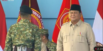 Presiden Prabowo Subianto intruksikan prajurit TNI untuk memperkuat penjagaan terhadap kekayaan alam Indonesia (Dok Youtube Sekretariat Presiden)