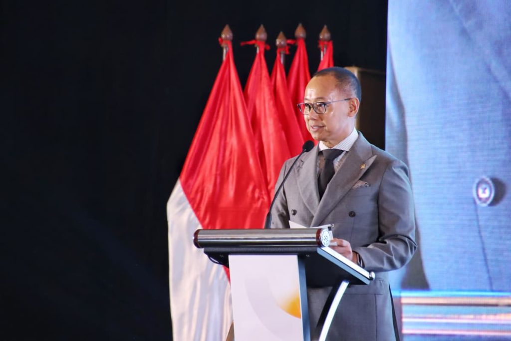 Eddy Soeparno menyampaikan Keynote Speech sekaligus didaulat membuka rangkaian acara Indonesia International Carbon Capture Storage (IICSS) Forum 2025.