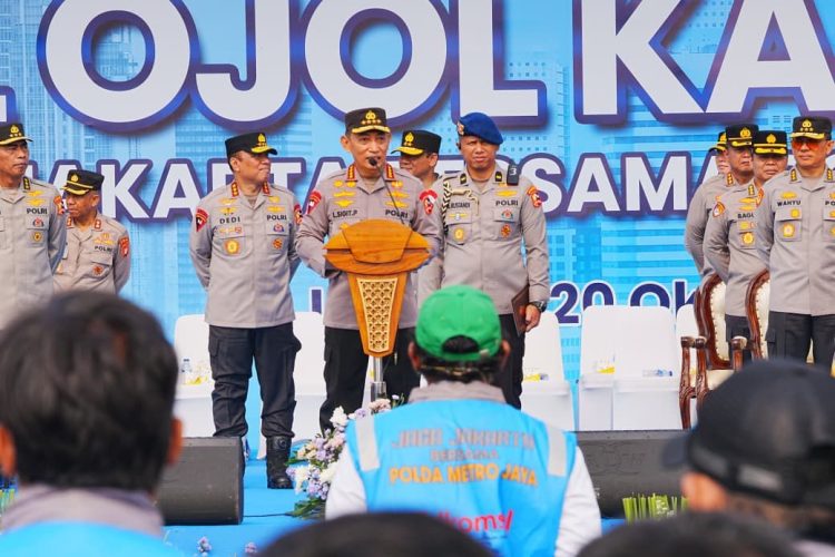 Kapolri Jenderal Listyo Sigit Prabowo menghadiri Apel Ojol Kamtibmas di kawasan Monas, Jakarta Pusat (Dok: Humas Polres Metro Jakarta Pusat)