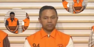 Gubernur Riau, Abdul Wahid saat ditampilkan di ruang konferensi pers Gedung Merah Putih, KPK. Abdul Wahid ditetapkan sebagai tersangka, Rabu 5 November 2025 (instagram @majalah_haloindonesia)