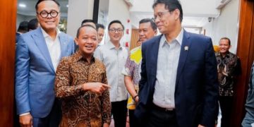 Menkeu Purbaya Yudhi Sadewa gelar rapat bersama Menteri ESDM Bahlil Lahadalia, Selasa 25 November 2025 (instagram @bahlillahadalia)
