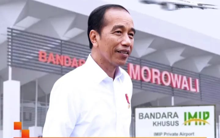 Presiden ke 7 RI Joko Widodo atau Jokowi dan bandara Morowali, PSI sebut bukan IMIP (instagram @hypekabar)