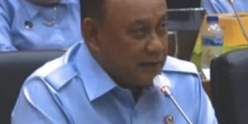 Kepala BGN Dadan Hindayana bicara soal keterlambatan gaji petugas MBG saat rapat dengar pendapat bersama Komisi IX DPR RI, Rabu 12 November 2025 (instagram @jejakaktual.id)
