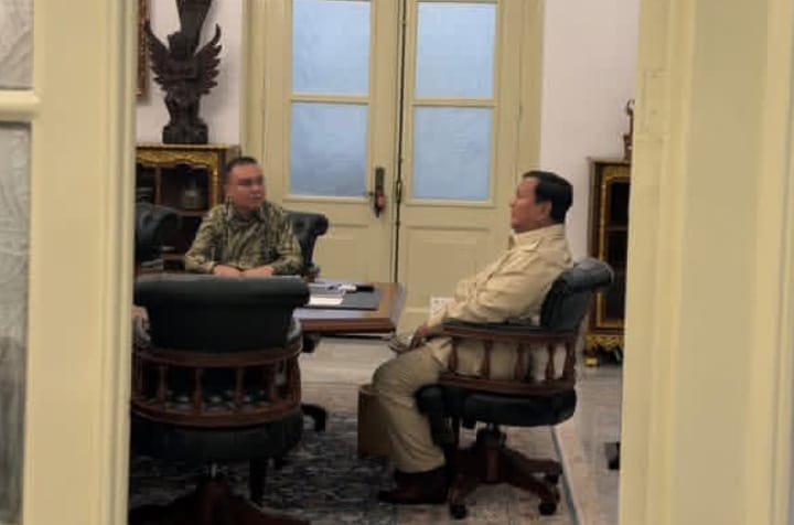 Presiden RI Prabowo Subianto dan Wakil Ketua DPR RI Sufmi Dasco Ahmad kembali bertemu pada Kamis 20 November 2025 (instagram @sekretariat.kabinet)