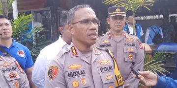 Kapolres Metro Jakarta Selatan, Kombes Pol Nicolas Ary Lilipaly saat diwawancarai, pada Jum'at (7/11/2025). (Ilham F/Suaranusantara)