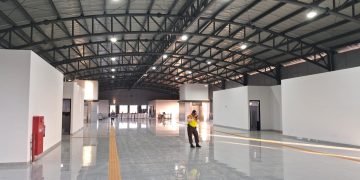 Gedung baru Stasiun Rangkasbitung diuji coba.(Def/SuaraNusantara)