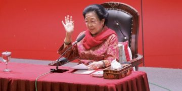 Ketua Umum PDI Perjuangan, Megawati Soekarnoputri, menjadi keynote speaker dalam peringatan 70 tahun KAA di Blitar (Dok DPD PDIP Jatim)