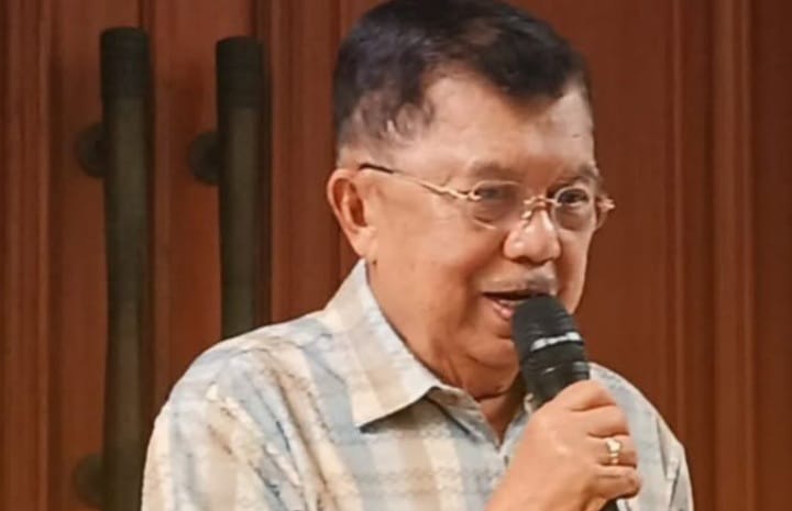 Wapres ke 10 dan 12 RI Jusuf Kalla (JK) angkat bicara soal gelar Pahlawan Nasional kepada Presiden ke 2 RI Soeharto (instagram @muuda.id)