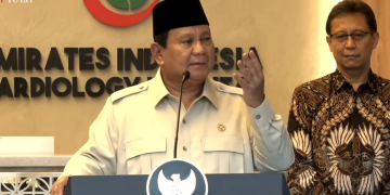 Prabowo Subianto saat resmikan RS Kardiologi Solo