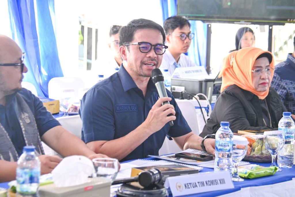Marinus Gea saat kunjungan di Lapas kelas IIB Pariaman