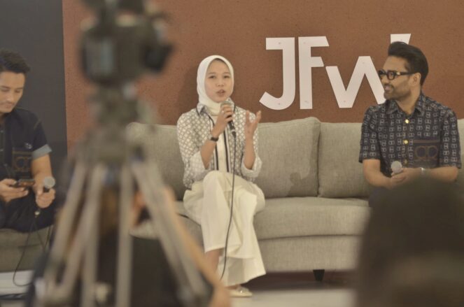 d’Beaute, label asal Malaysia yang merayakan ulang tahun ke-20 di JFW 2026 di Jakarta (suaranusantara.com)