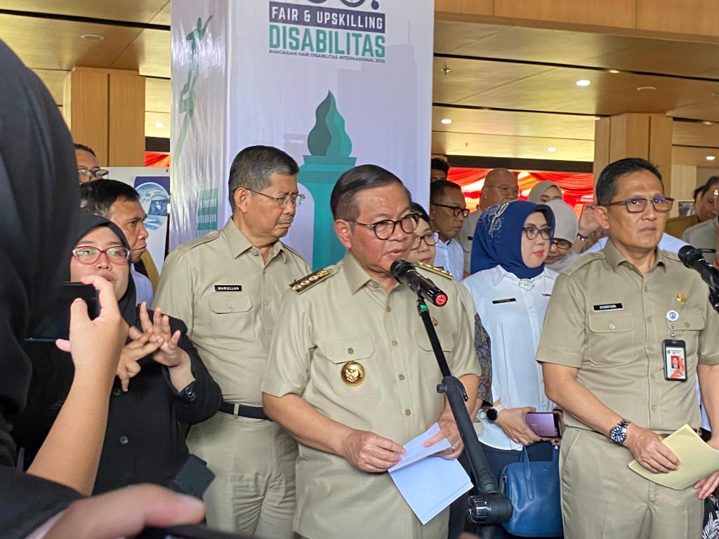 Gubernur DKI Jakarta, Pramono Anung usai membuka acara Job Fair Penyandang Disabilitas (Dok Suaranusantara.com)