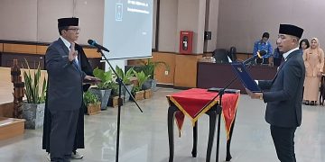 Halson Nainggolan dilantik menjadi Pj Sekda Lebak.(SuaraNusantara/Def)