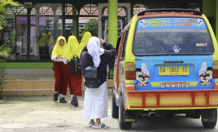 Angkutan Sekolah Gratis di Banjarmasin (Dok Istimewa)