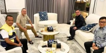 Momen pertemuan Dasco, Zulhas dan Cak Imin berkumpul di kediaman Bahlil (Instagram @muhammadalfiantoni)