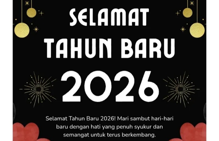Ucapan Tahun Baru 2026 untuk bos (Instagram @flowers_design25)