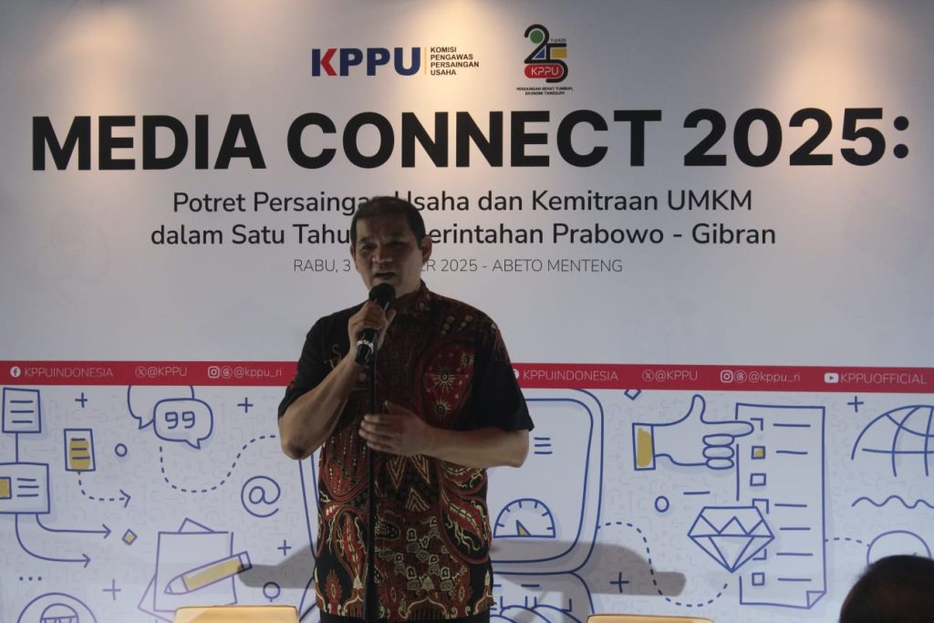 KPPU gelar acara Media Connect 2025 dalam satu tahun pemerintahan Prabowo-Gibran di Jakarta pada Rabu, 3 Desember 2025 (suaranusantara.com)