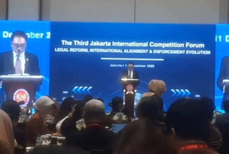 KPPU menggelar The 3rd Jakarta International Competition Forum (3JICF) di Danareksa Tower, Jakarta, pada Kamis 11 Desember 2025 (suaranusantara.com)