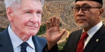 Nama Zulkilfi Hasan mencuat usai banjir Sumatera-Aceh. Video bersama Harrison Ford mencuat soal taman nasional Tesso Nilo (instagram @factual.id)