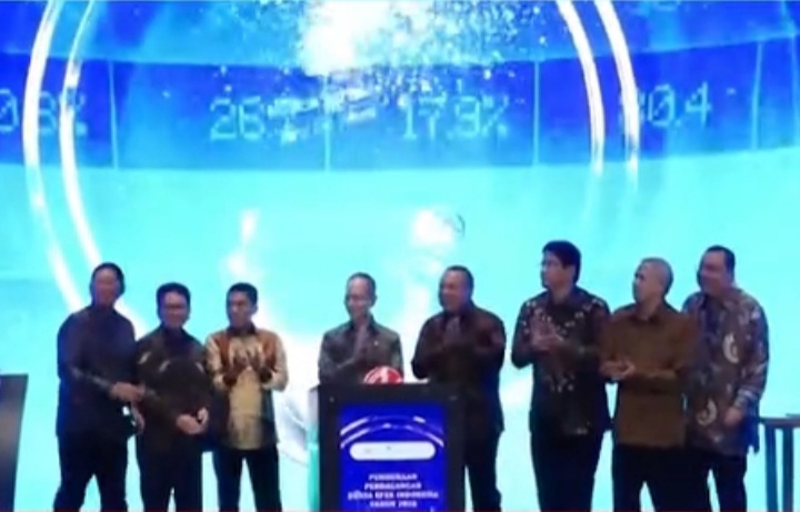 Pembukaan perdana perdagangan saham 2026, Presiden RI Prabowo Subianto absen, hanya pejabat negara yang hadir seperti salah satunya Menkeu Purbaya Yudhi Sadewa (dok istimewa)