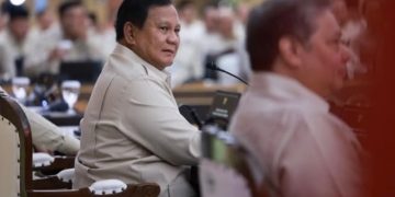 Presiden RI Prabowo Subianto saat retret kabinet beri pesan kepada seluruh menteri dan wamen, Selasa 6 Januari 2026 (Instagram @sekretariat.kabinet)