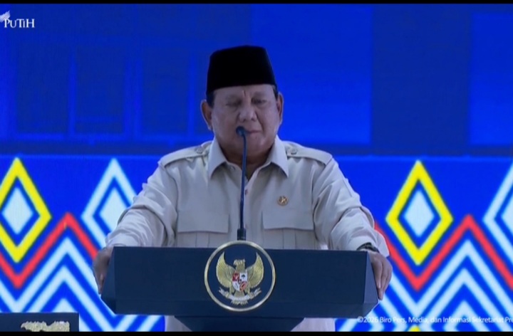Presiden RI Prabowo Subianto resmikan 166 Sekolah Rakyat, Senin 12 Januari 2026 (YouTube @sekretariat presiden)