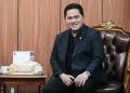 Menpora Erick Thohir saat bicara soa cabor unggulan Indonesia yang mendapat arahan dari Presiden RI Prabowo Subianto (Instagram @erickthohir)