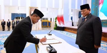 Presiden RI Prabowo Subianto lantik Anggota Dewan Energi Nasional (Instagram @sekretariat.kabinet)