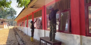 Sekolah dan Tempat Ibadah di Sumut Berangsur Dibersihkan TNI, Sebagian Besar Sudah Rampung