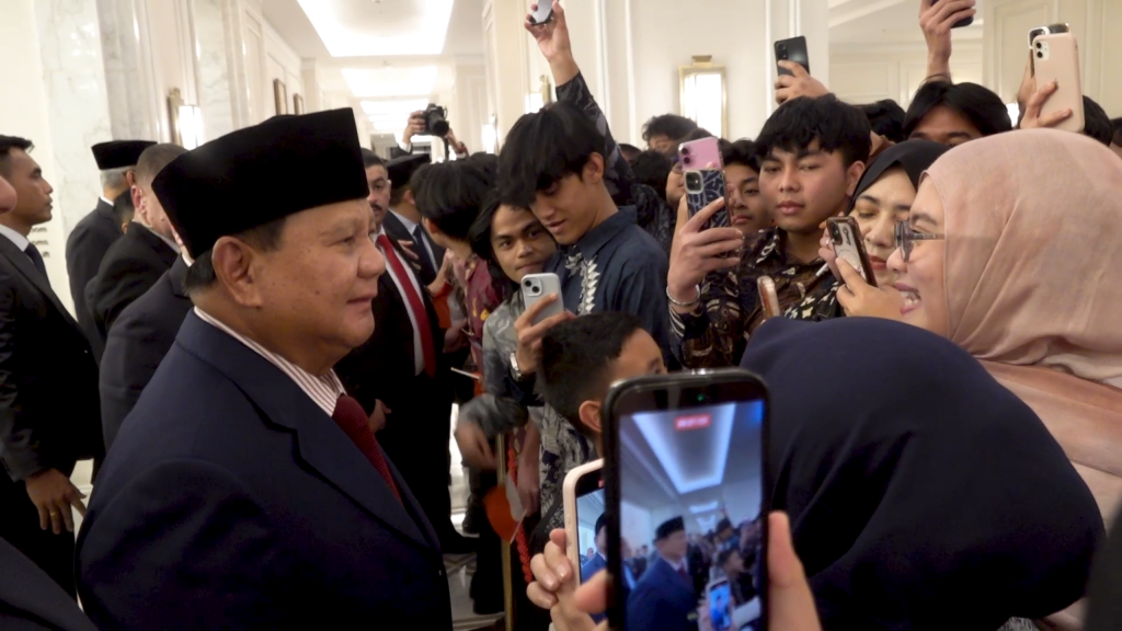 Prabowo Disambut Mahasiswa Indonesia di Yordania