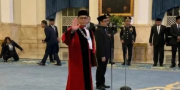 Adies Kadir resmi jabat Hakim MK usai dilantik Kamis 5 Februari 2026 (Instagram @lintasparlemen)