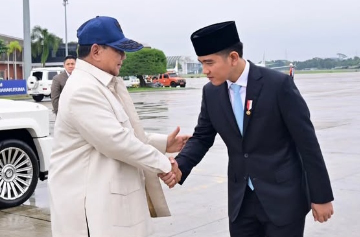 Presiden RI Prabowo Subianto saat akan bertolak ke AS (Instagram @sekretariat.kabinet)