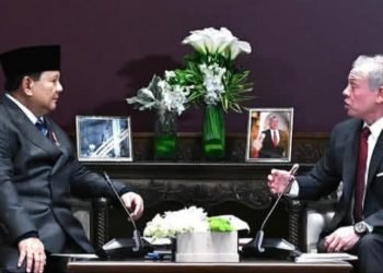 Presiden RI Prabowo Subianto saat bertemu Raja Abdullah II (Instagram @kemensetneg.ri)
