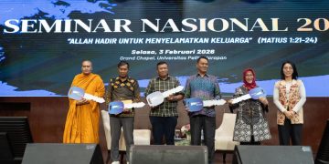 Universitas Pelita Harapan (UPH) menjadi tuan rumah penyelenggaraan Seminar Nasional 2026, di Tangerang pada Selasa 3 Februari 2026 (suaranusantara.com)
