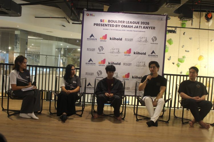 Boulder Planet menggelar konference press SEA Boulder League 2026 di Jakarta (suaranusantara.com)
