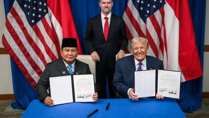 Prabowo-Trump tanda tangan Perjanjian Dagang RI-AS