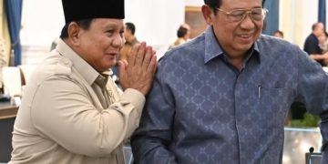 Momen pertemuan antara Presiden RI Prabowo Subianto dengan Presiden ke 6 RI Susilo Bambang Yudhoyono (SBY) pada Selasa 3 Maret 2026 (Instagram @agusyudhoyono)