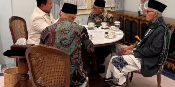 Presiden RI Prabowo Subianto buka puasa bersama pimpinan ormas Islam di Istana, Jakarta pada Kamis 5 Maret 2026 (Instagram @sekretariat.kabinet)