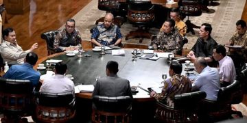 Presiden RI Prabowo Subianto gelar ratas di Hambalang, Minggu siang 8 Maret 2026 (Instagram @sekretariat.kabinet)